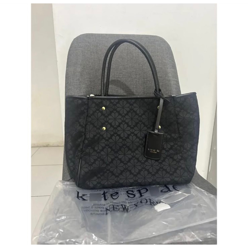 kate spade flower jacquard black