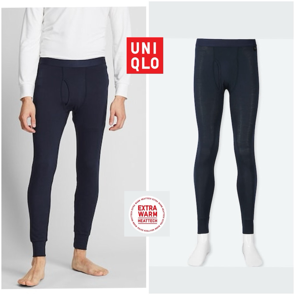 Uniqlo Heattech Extrawarm Pria Size M Navy Tights