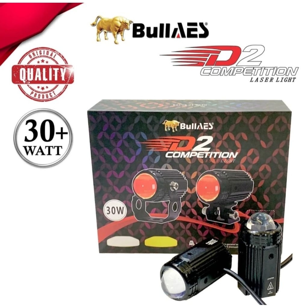 Lampu Tembak D2 Laser Competition 30 Watt BULLAES