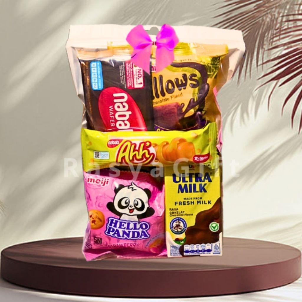 Paket Snack ulang tahun custom / Hampers Ultra tanpa ciki / Bisa instan