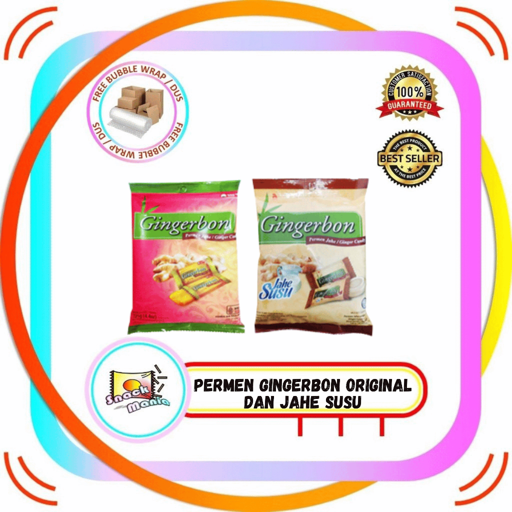 Gingerbon Ginger Original | Milk Candy 100 gr Permen Jahe Susu