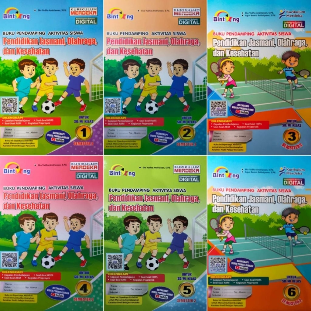 READY PJOK BINTANG KELAS 1-6 SD/MI SEMESTER 2