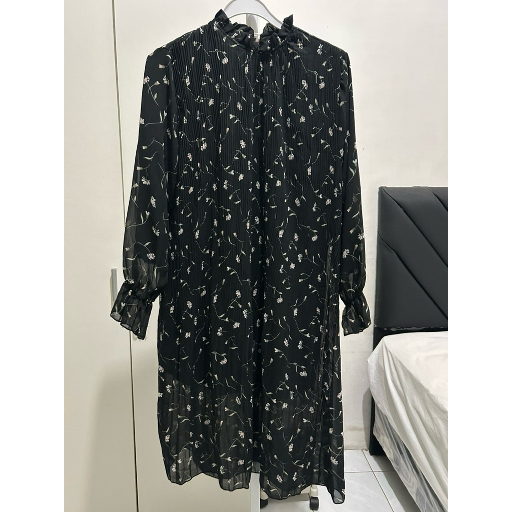 Preloved Tunik Korea Dress Hitam