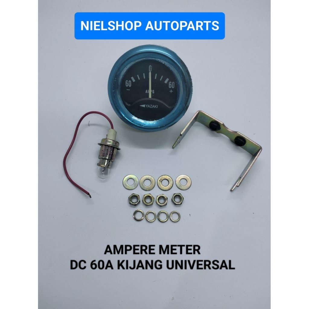 AMPERE METER DC 60A UNTUK MOBIL KIJANG UNIVERSAL (SET)