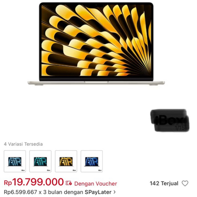 Dijual Laptop Baru Apple MacBook Air M4 13.6 inci  Garansi resmi 1 tahun