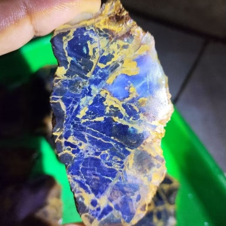 lempengan batu akik blue opal sukabumi - sugih stone