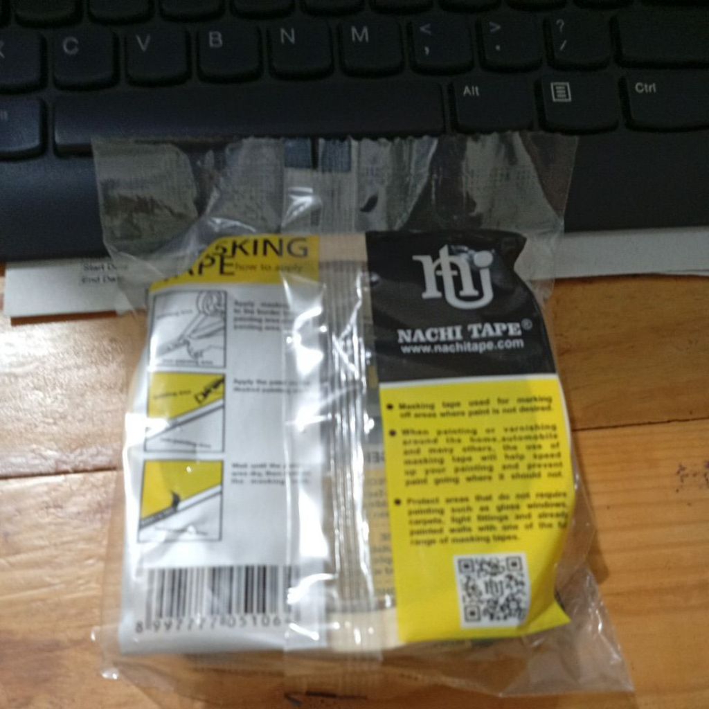 Isolasi kertas 1 inch / lakban kertas 1 inch