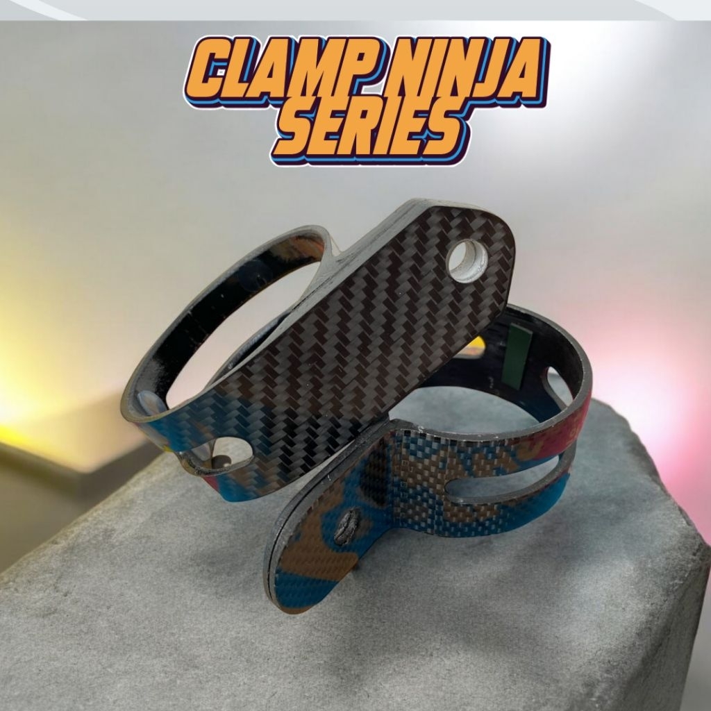 25 RACING SHOP - Clamp Klem Gantungan Silencer knalpot Ninja RR SS  Carbon Fiber Asli FD PRODUCT