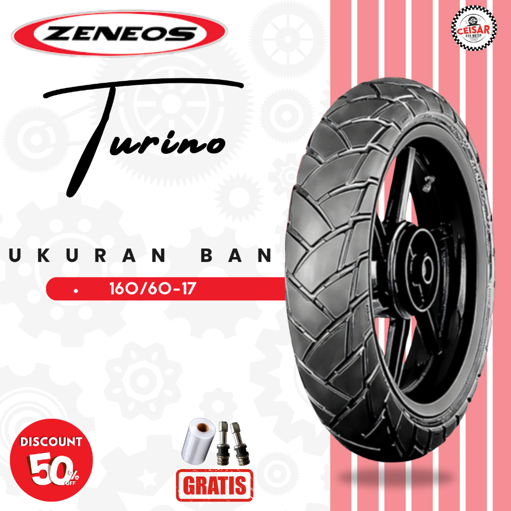 Ban Motor Adventure Touring Zeneos Turino 160/60 Ring 17 Tubeless