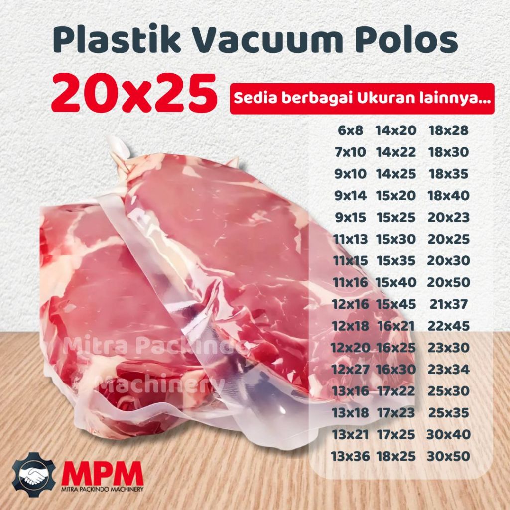Plastik Vacuum 20x25 cm Vakum Bag Plastic Vacum Sealer