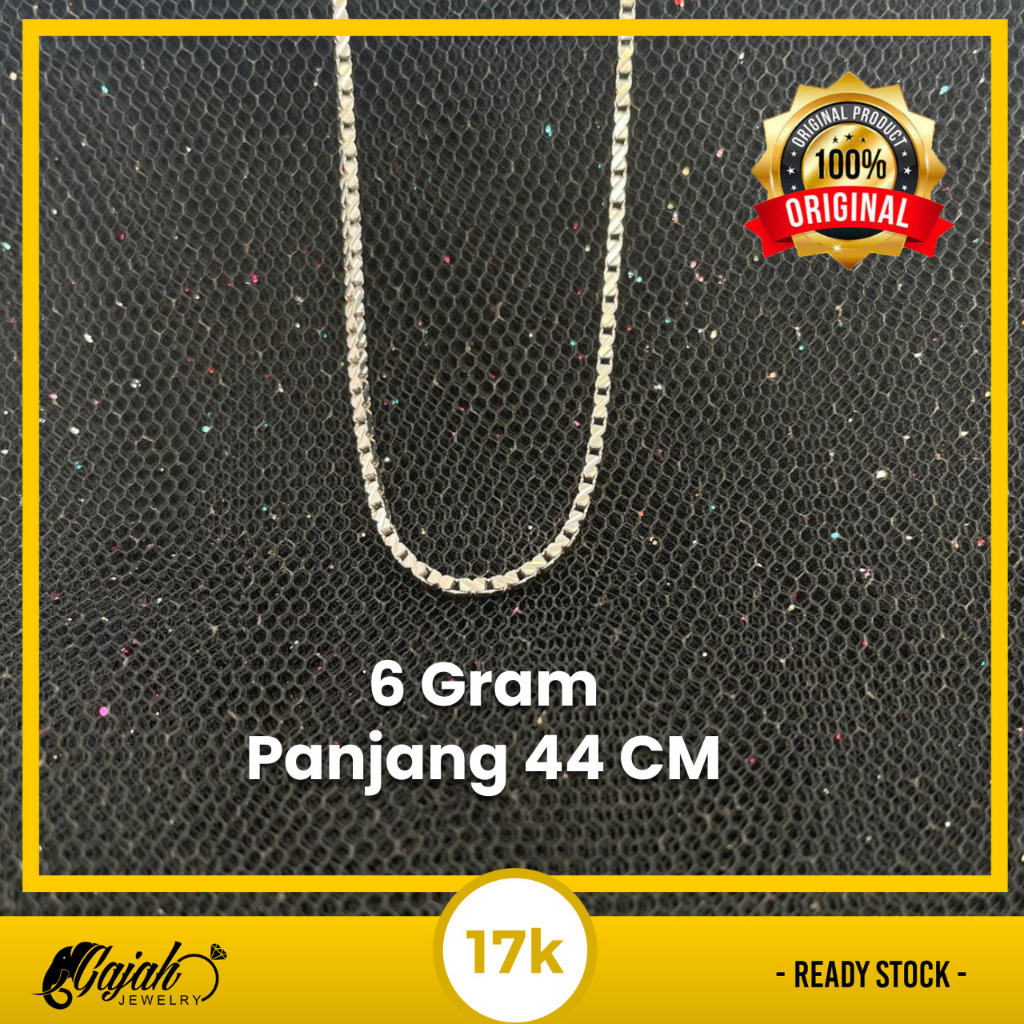 Kalung Emas 17K - Toko Emas Gajah - 6 Gram