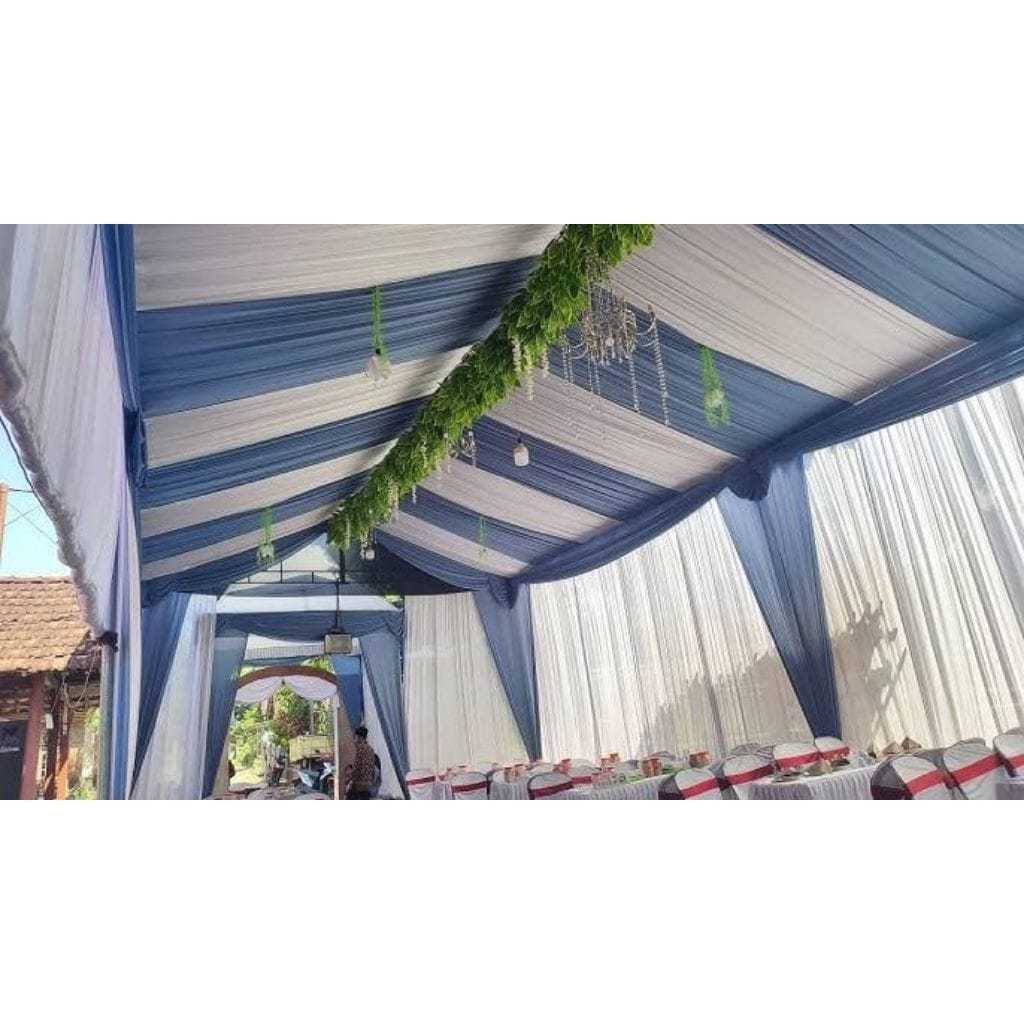 1 set tenda lengkung 6x8, Plafon serut, bakground,rumbai