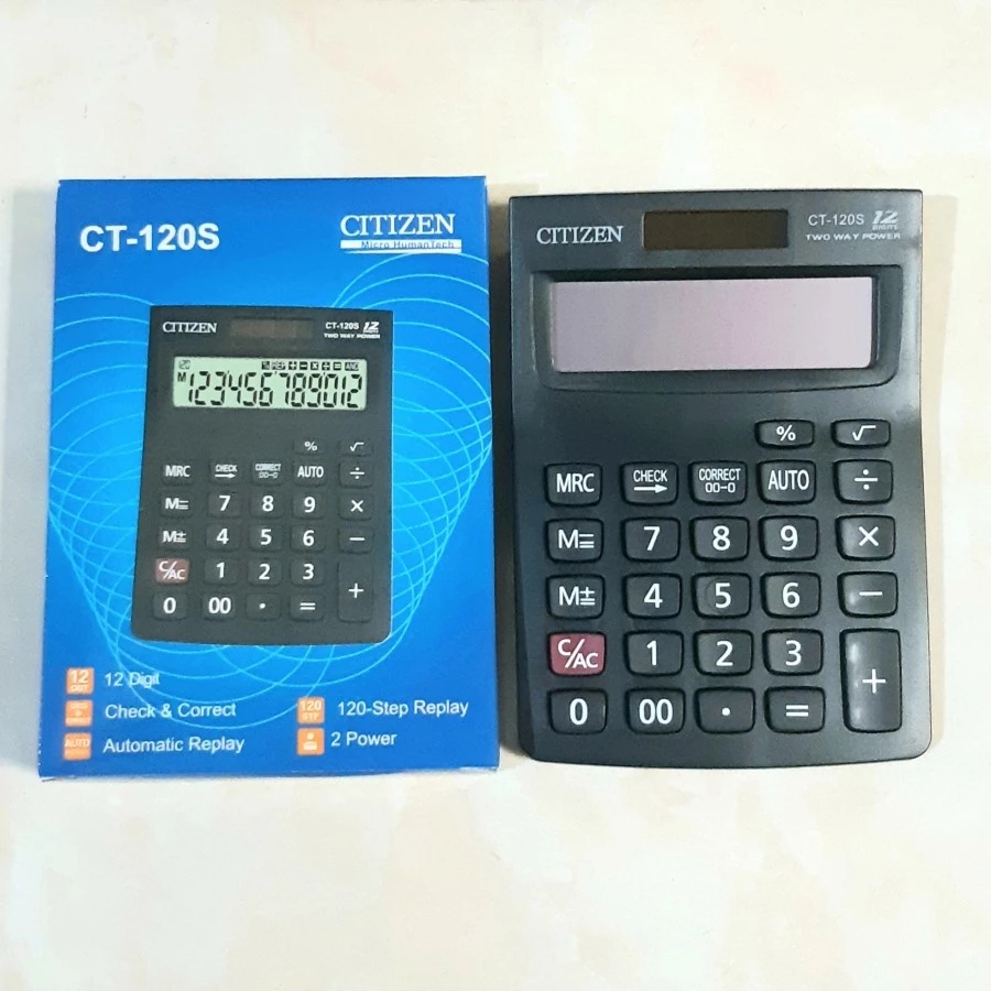 KALKULATOR CITIZEN CT 120 S - CALCULATOR TYPE CT 120 S