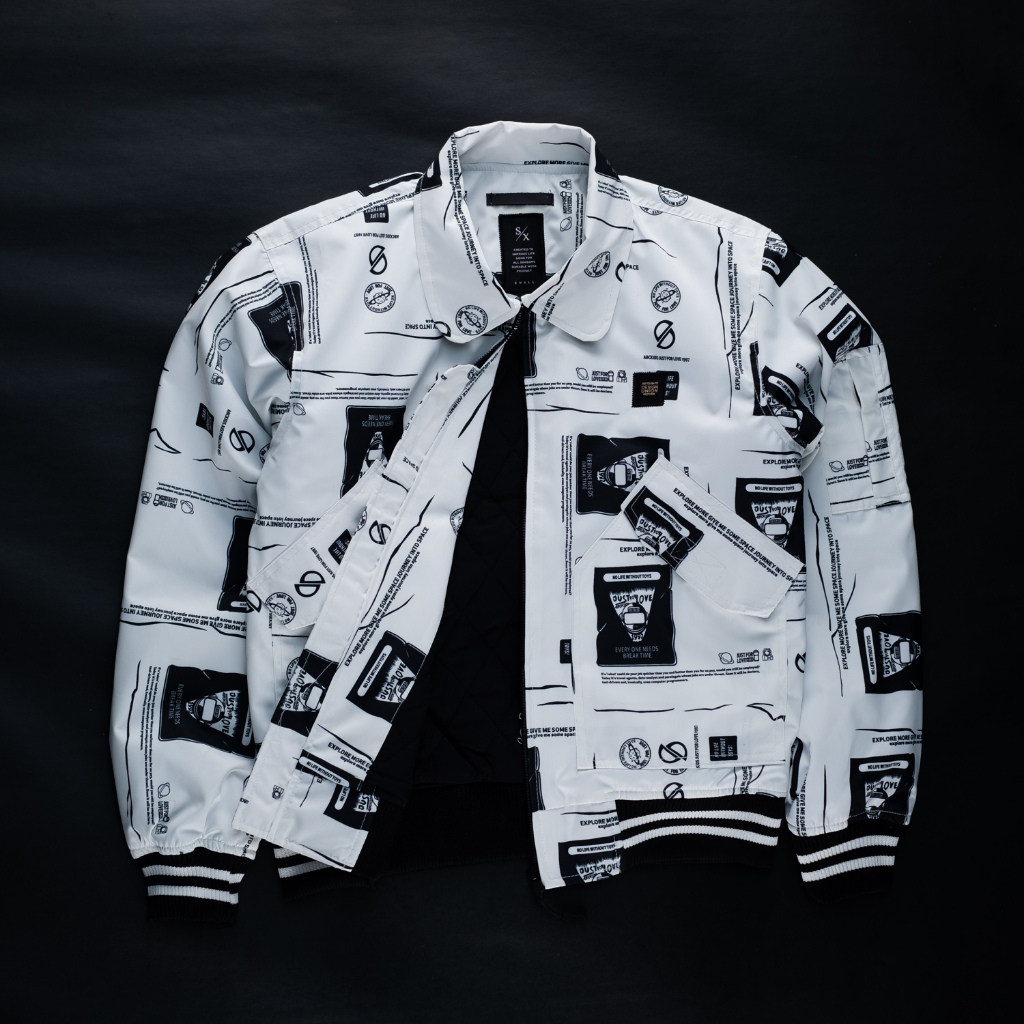 Sixpax Declan Bomber Jacket White