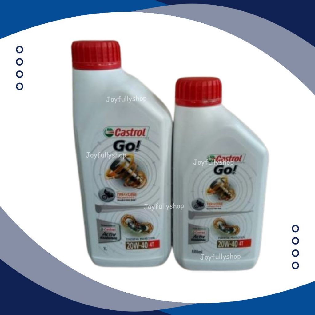 OLI CASTROL ACTIV ESSENTIAL 800ML / CASTROL GO 4T OLI MOTOR BEBEK 20W-40  1 L