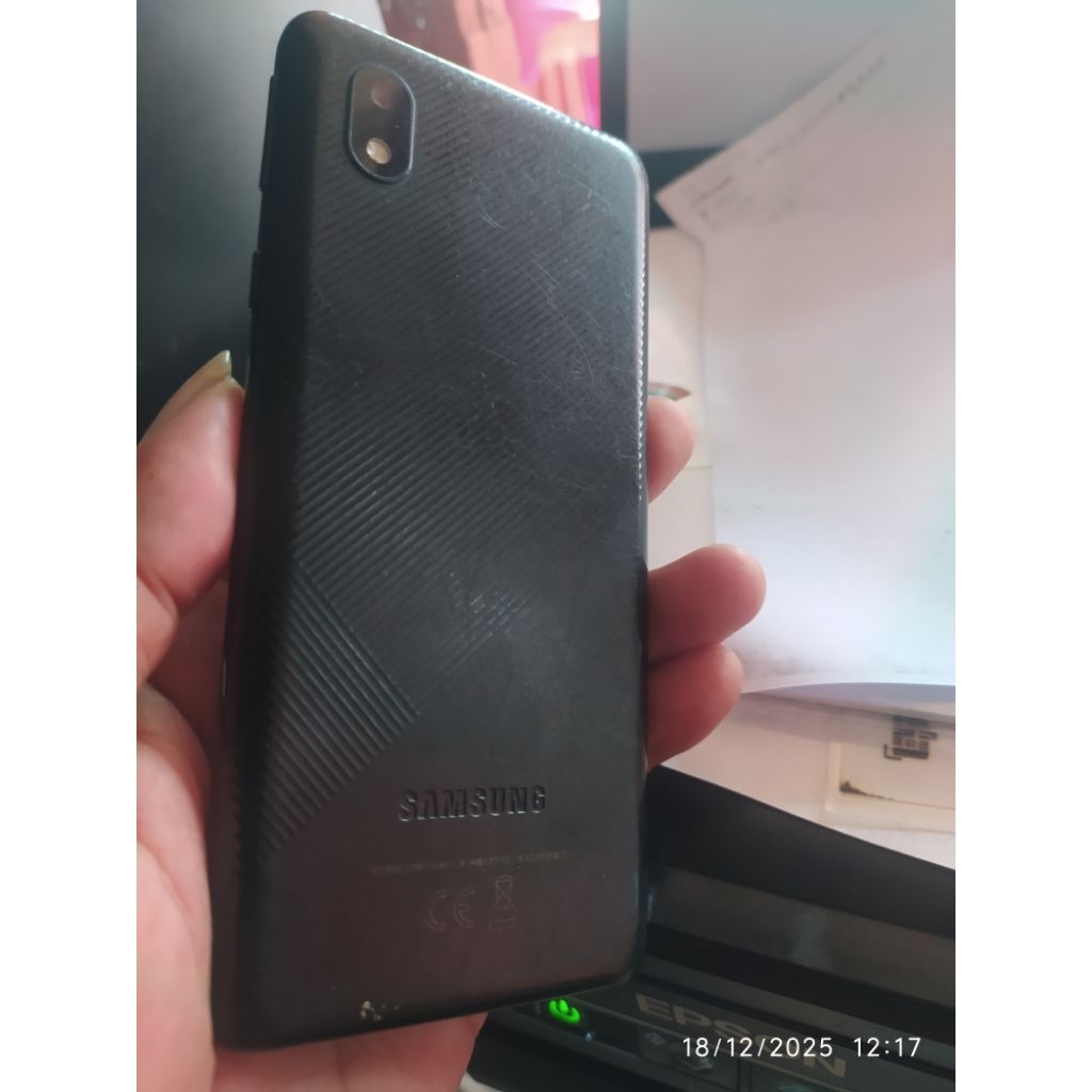 mesin samsung a01 nyala