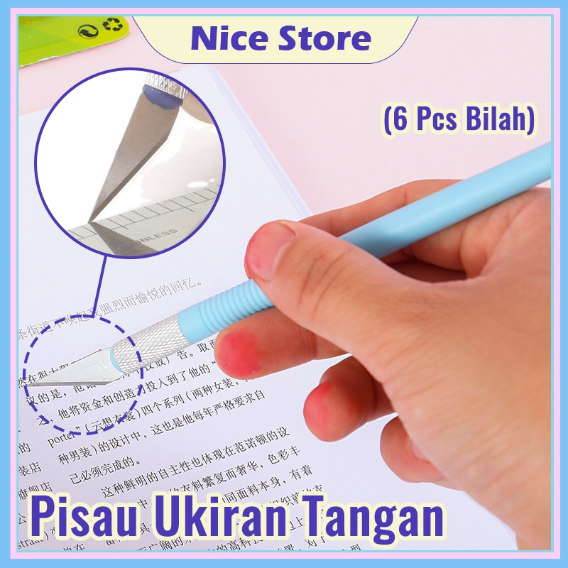 Pisau Seni / Ukir / Pen-Type Precision Art / Craft / Hobby Knife / Cutter Samoyed AK-2S