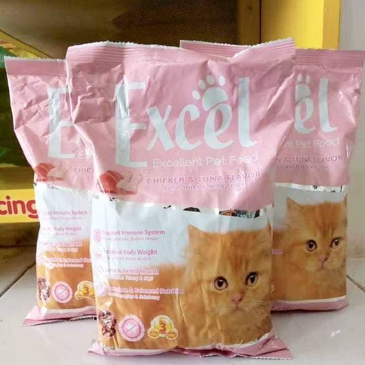 makanan kucing excel kitten 500gram / excel mother&kitten