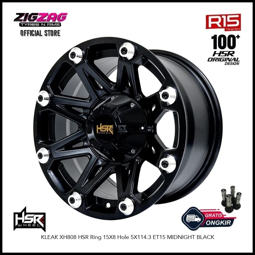 Velg Offroad R15 HSR Kleak Untuk Terios Rush Pelek Racing Ring 15