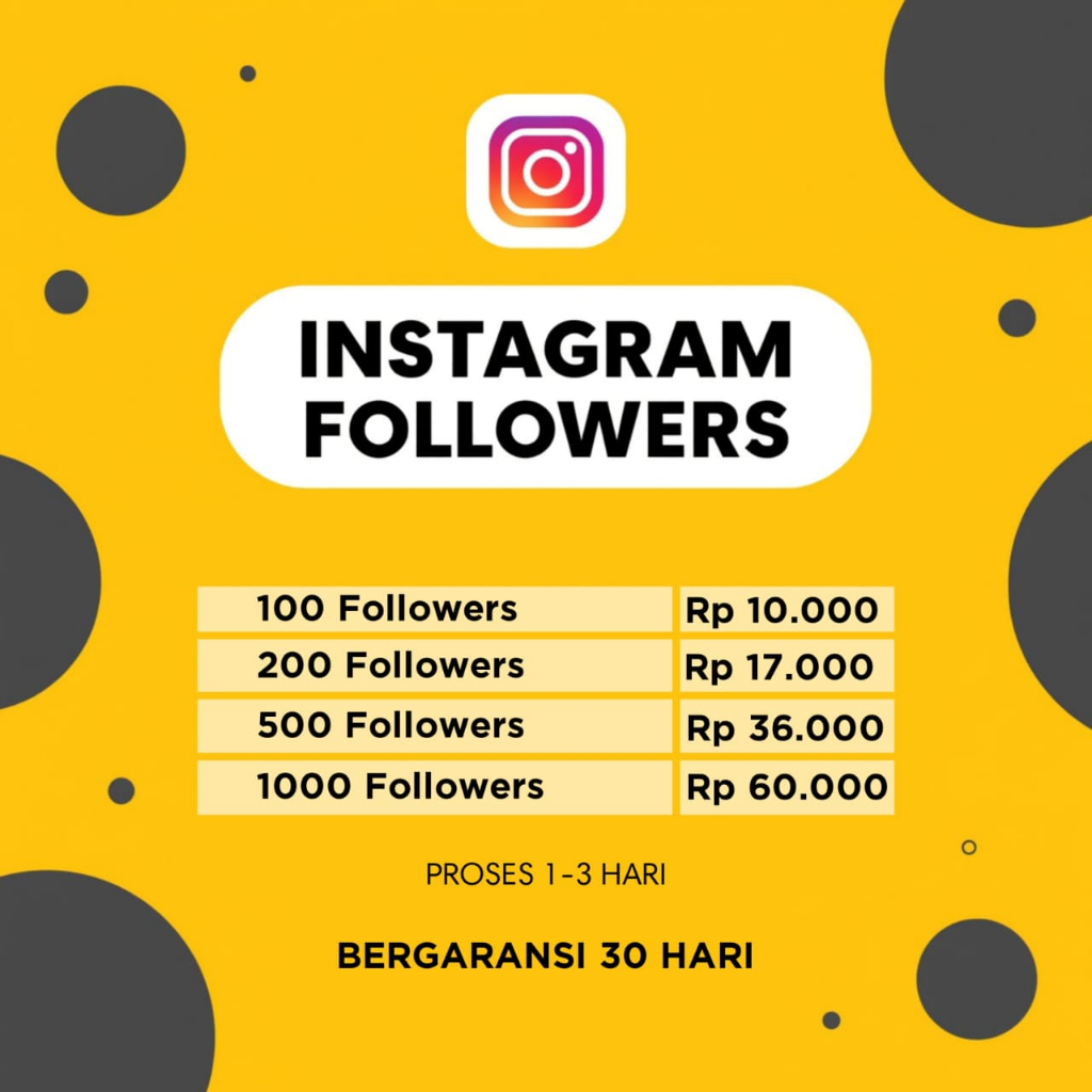 Jasa Tambah Followers Instagram | Real Aktif | Proses Cepat
