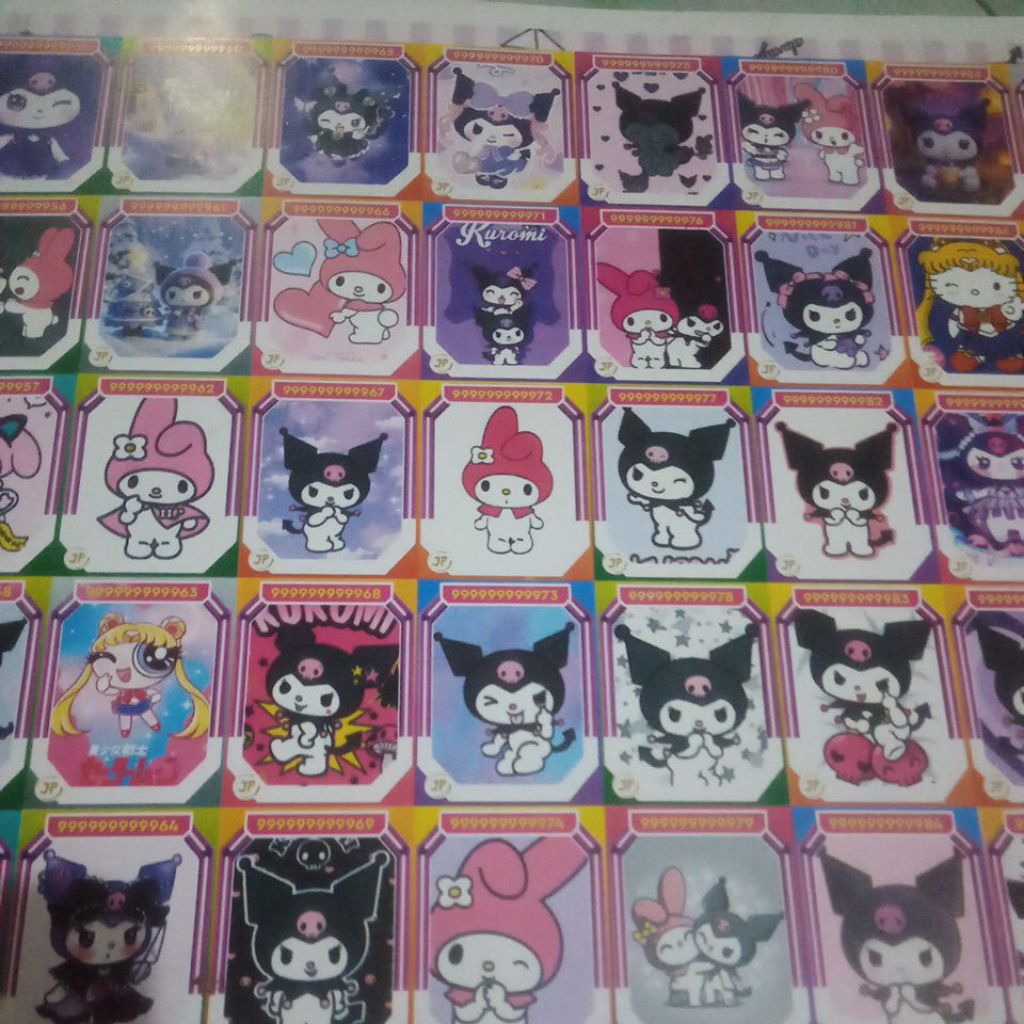 Mainan Kwartet Karakter Onepiece/Anomali/Barbie/Tengkorak/Ultraman/ML/lego/Sanrio/FF/Boboboy