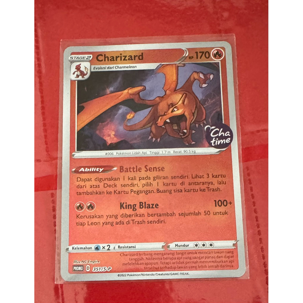 Kartu Charizard Promo Chatime Official