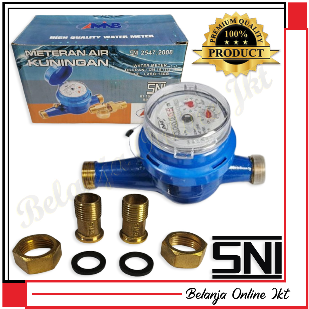 AMNB Meteran Air PAM Body BESI KUNINGAN / Meteran Air PAM Body BESI KUNINGAN AMB / Meteran Air Bodi 