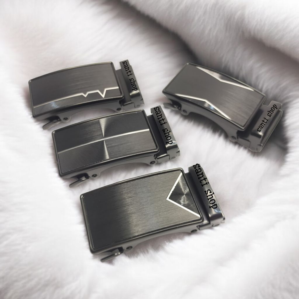 Sabuk Pria Otomatis Gesper Kepala Besi Metal Premium