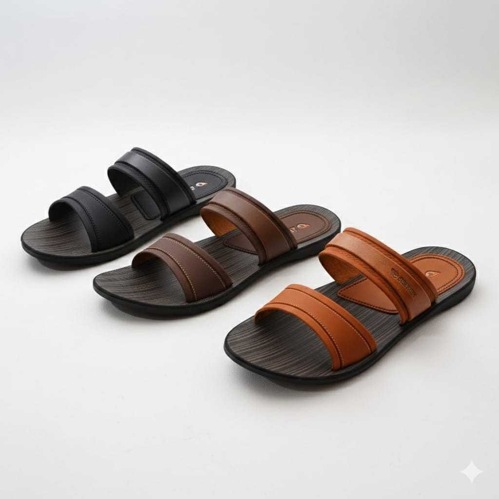 JEDDI [MHC 201] Sandal Selop Pria/ Sandal Cowok Ban 2 Distro/ Sandal Slide Cowok/ Sandal Selop Pria