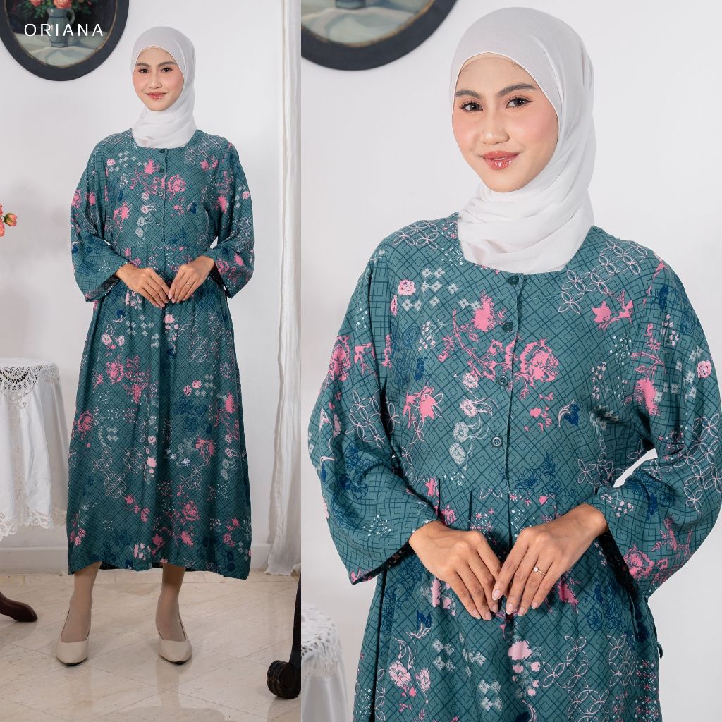 Oriana Dailywear Special Jenita Collection | Daster Gamis Busui Lengan Panjang untuk Lebaran