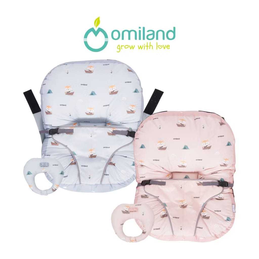 Omiland Sofa Bayi + Bantal Dot Fox Series | Sofa Bayi | Tempat Tidur Bayi | Bantal Bayi | Sofa Anak