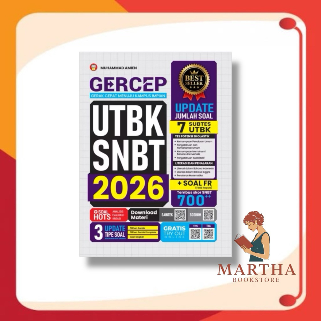 Buku Gercep UTBK SNBT 2026 — Buku Wangsit UTBK SNBT 2026 — Buku Paten UTBK SNBT TPS 2026 — Buku AL-F