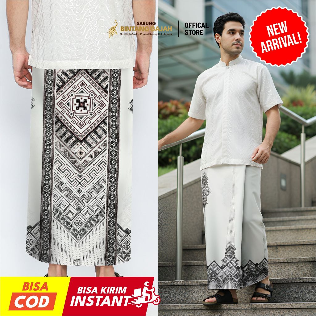 Sarung Bintang Gajah Onta Legenda XS 8368 NISKALA Motif Ornamen Simple Modern