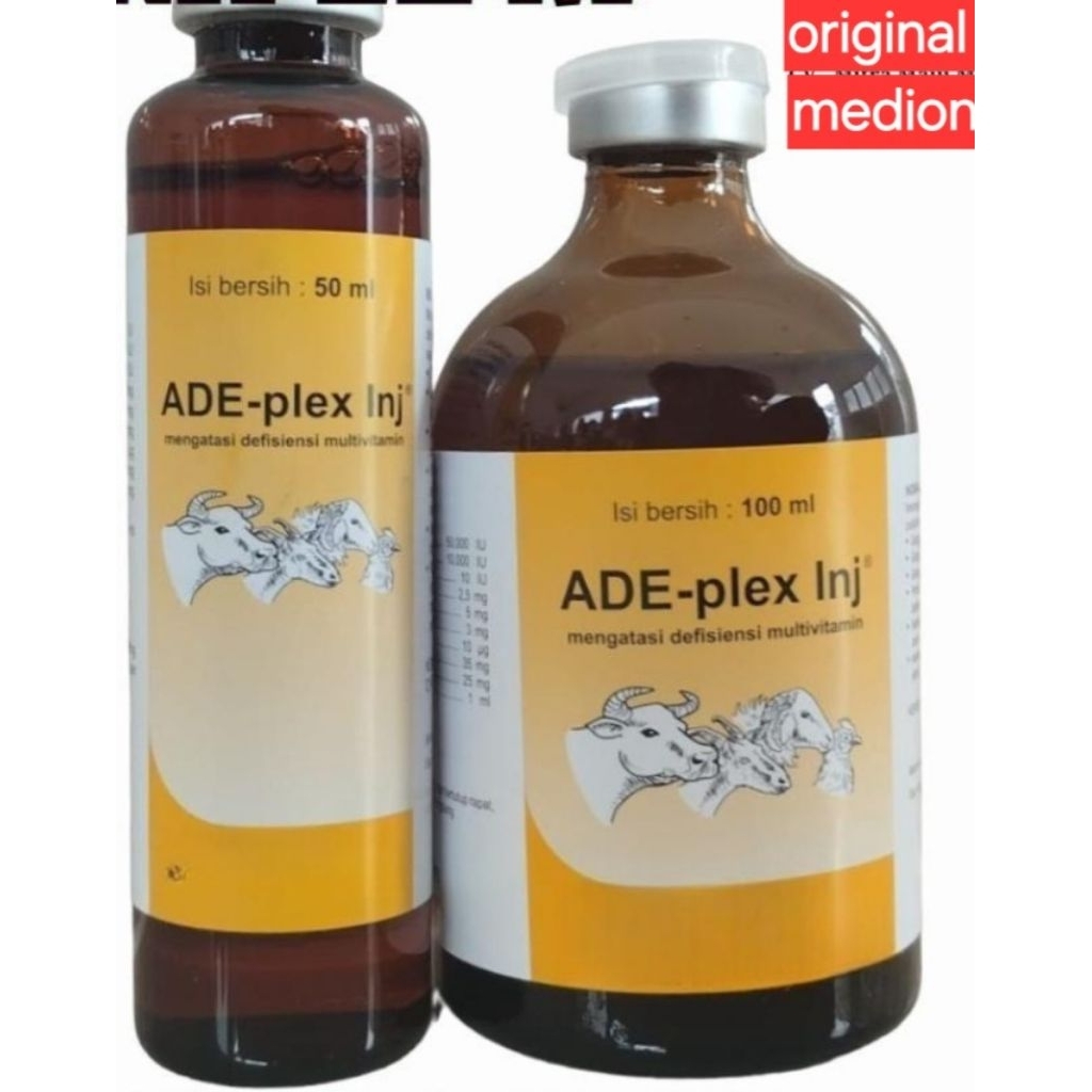 ade-plex inj 100 ml vitamin b komplek komplit multivitamin cair by medion
