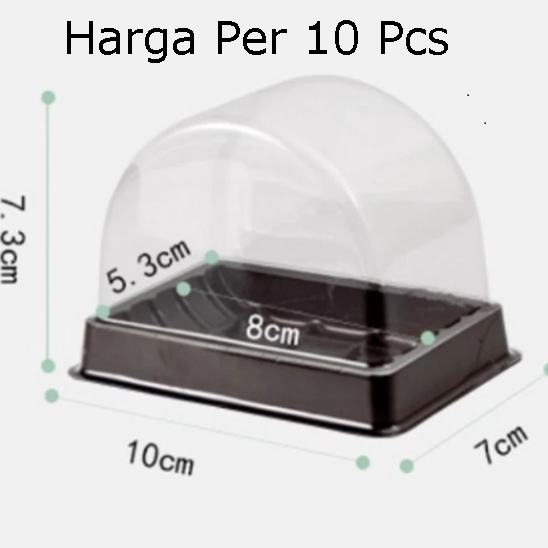 Cake Roll Slice Potong Box Mika Tray Bolu Gulung Slice