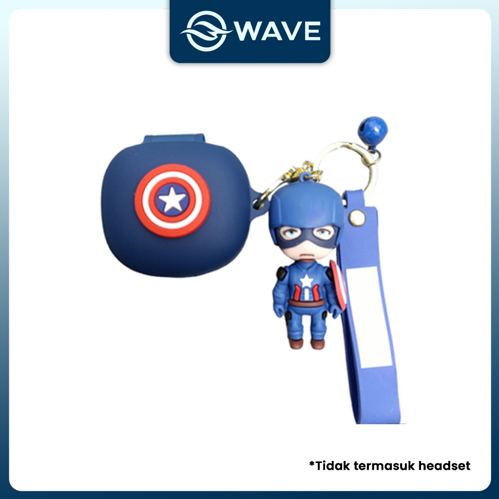 [S] Case Karakter Soundcore R50i Kaptain Biru Premium Quality Soft Silicon Gan72