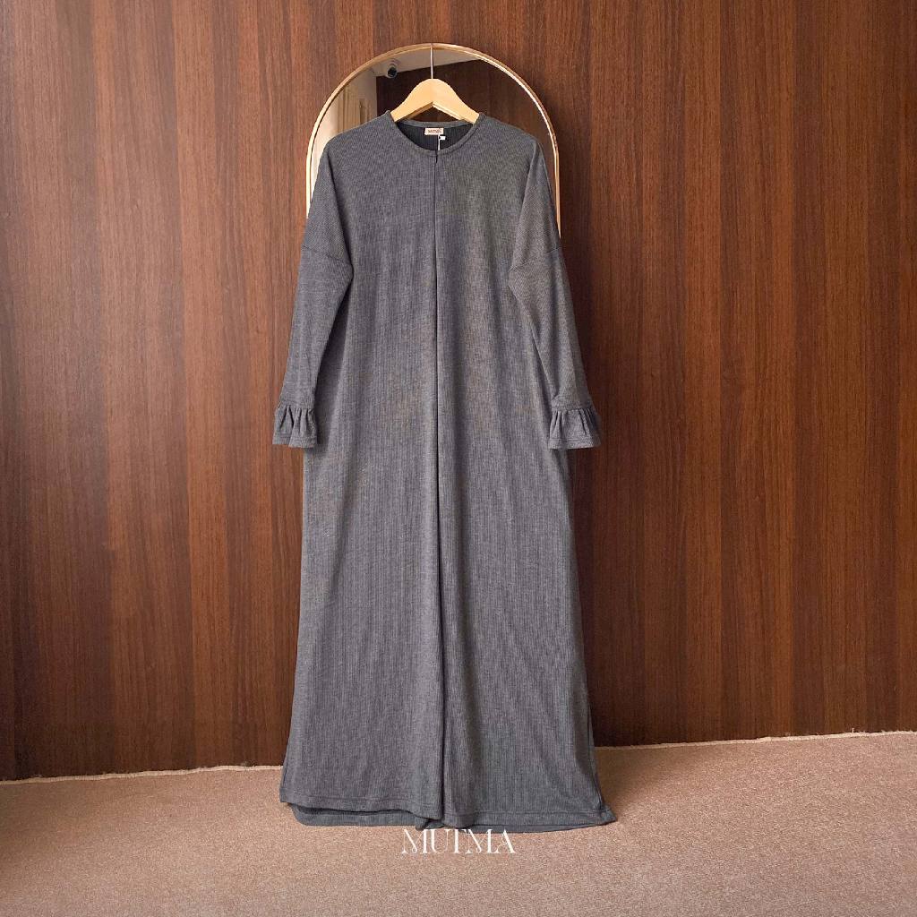 Mutma- ZAREEN ABAYA BATWING KNIT- Dress- Batwing- Knit- Rajut- Pakaian Muslim Wanita