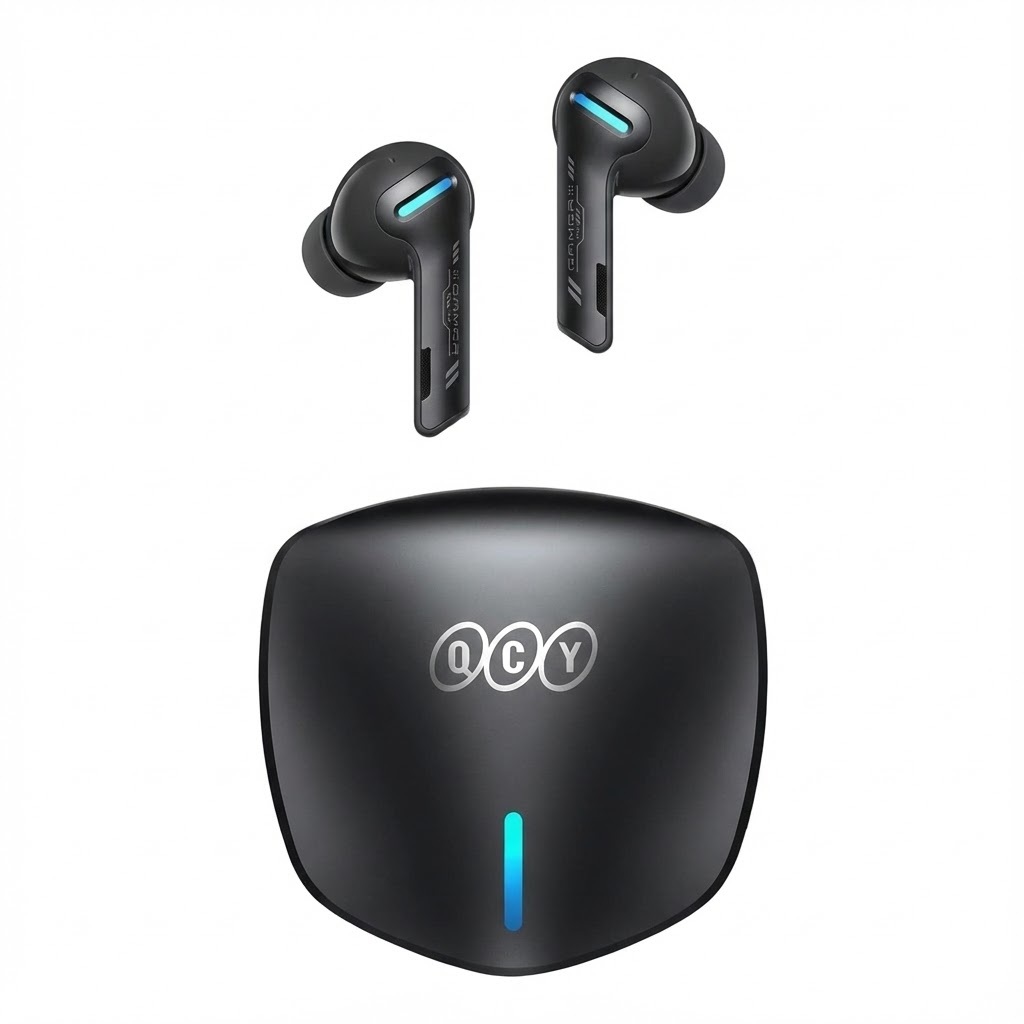 QCY G1 G-1 TWS Gaming Earphone Bluetooth 5.2 Low Latency 45 ms dengan Charging Case 450 mAh dan Tekn