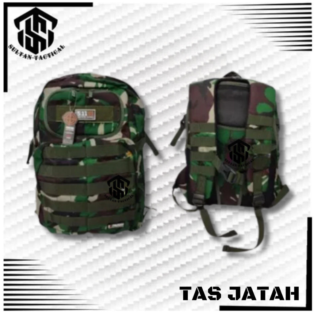 Baru Tas Ransel Jatah TNI Tas Punggung Jatah TNI AD Tas Ransel Pria Tactical Army loreng malvinas