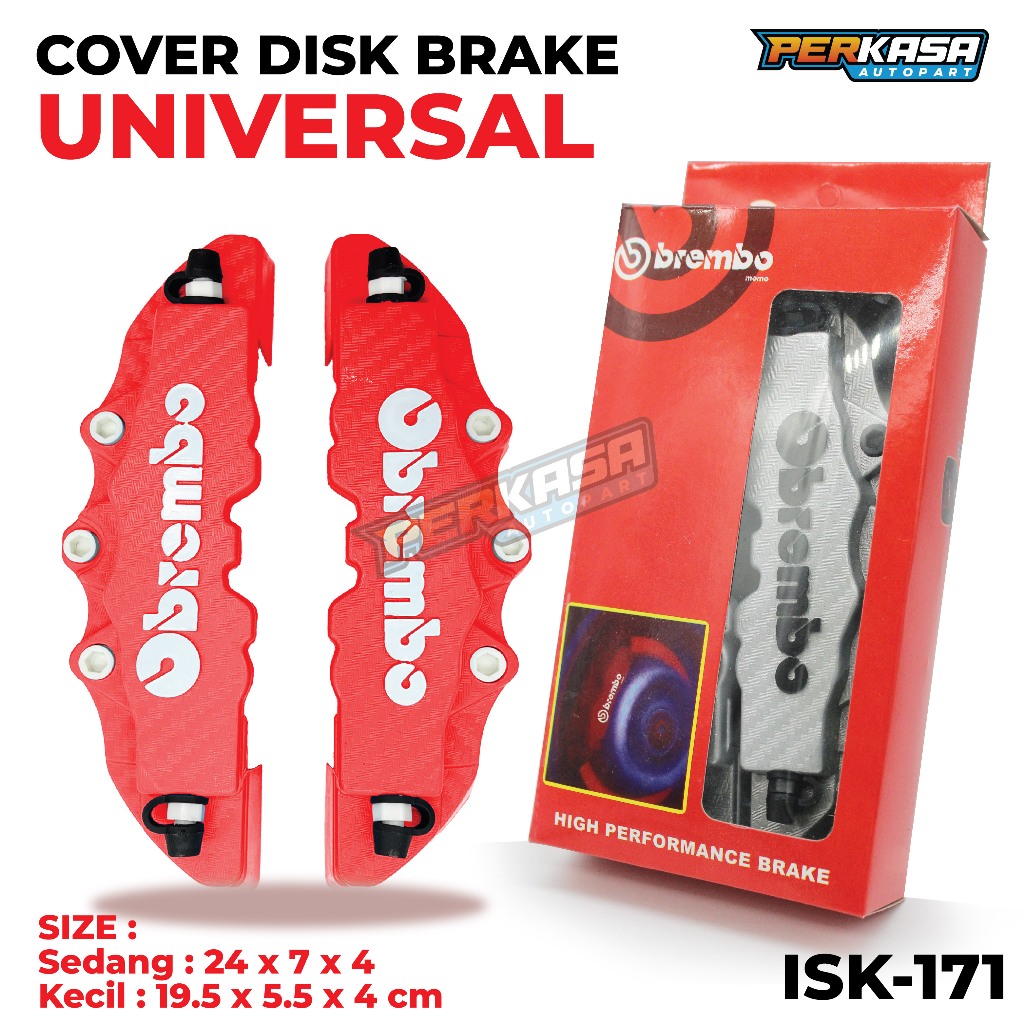Cover Disk Brake Kaliper Rem Cakram Brembo Style ISK-171 Mobil Universal