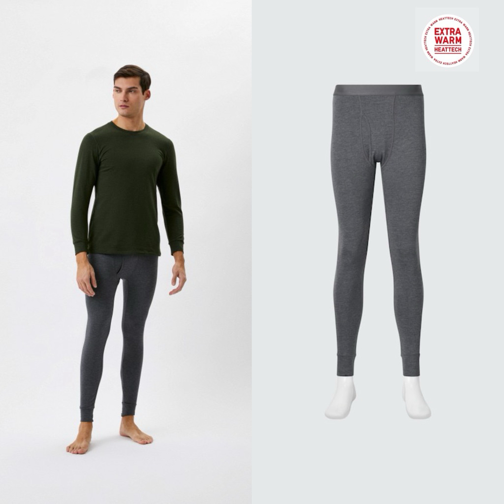 Uniqlo Heattech Extrawarm Cotton Tights S-XL Grey