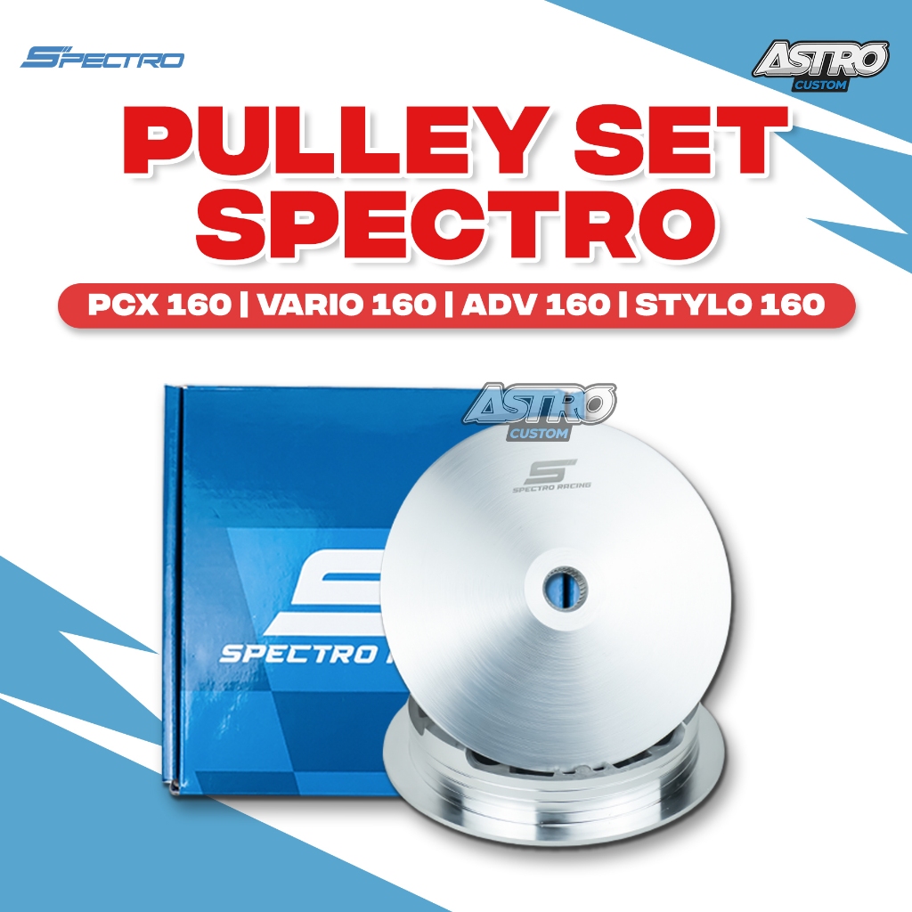 Spectro Pulley Rumah Roller PCX 160 NEW Upgrade CVT Racing Kirian Kipas Pulley Vario 160 New Astro