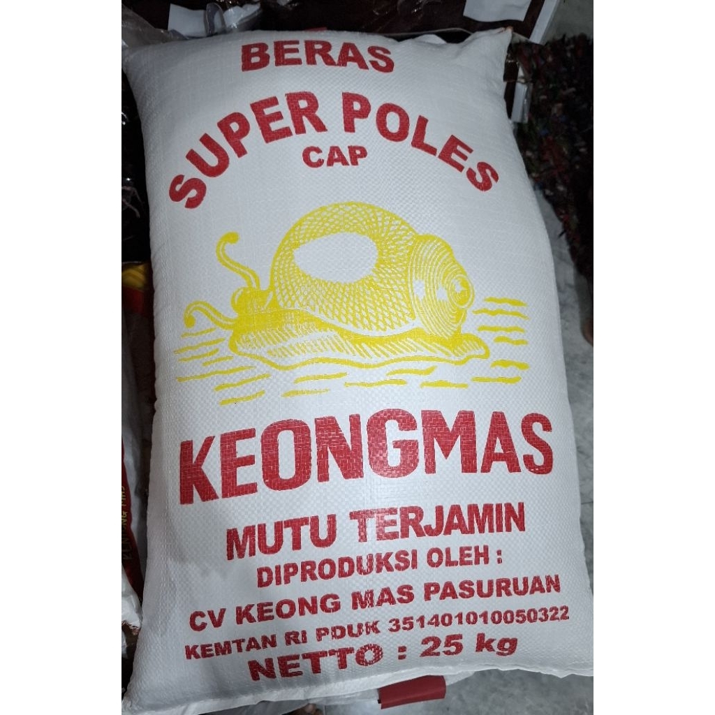 BERAS SUPER POLES KEONG MAS SAK PUTIH 25kg