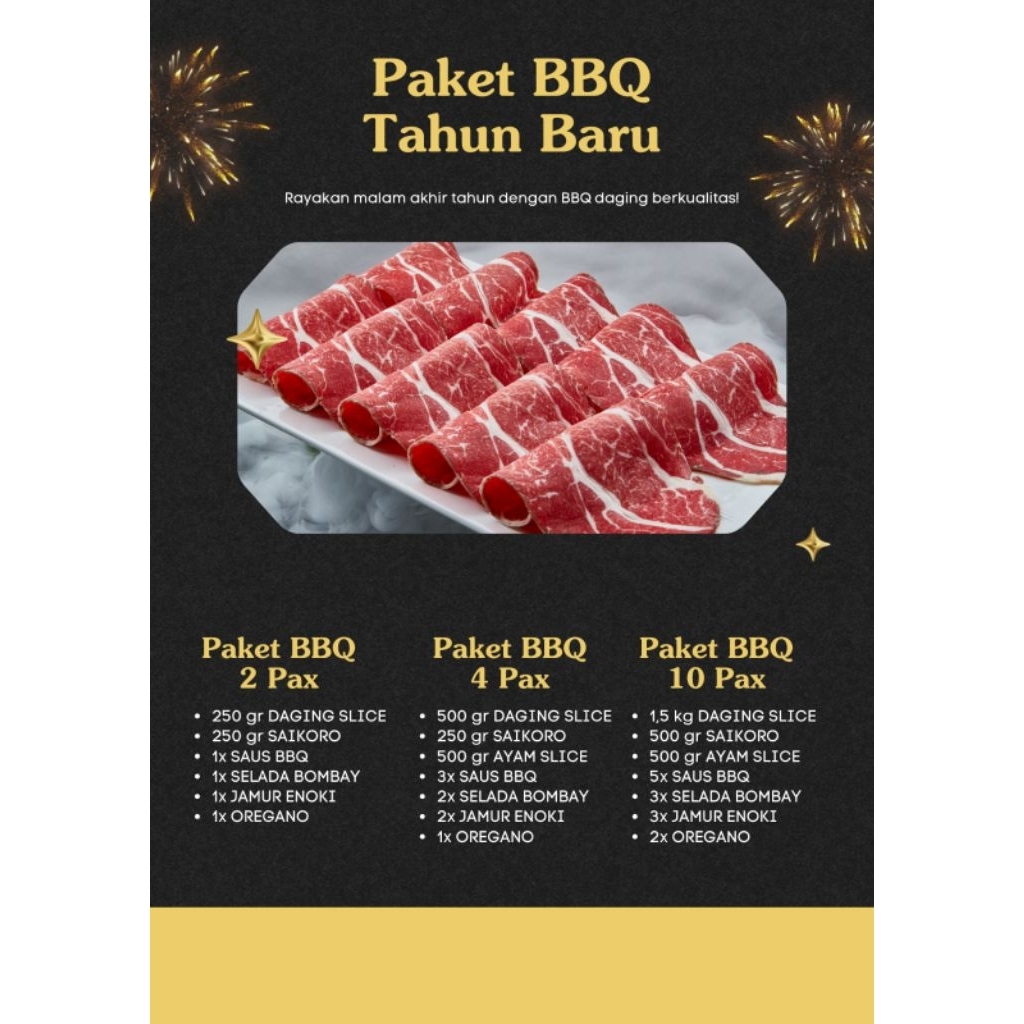 Aneka paket BBQ | grill bbq | korea bbq | shortplate bbq | daging bbq