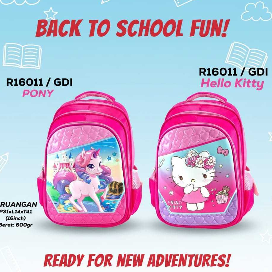 TAS RANSEL ANAK SEKOLAH SD TAS ANAK BERGAMBAR R16011