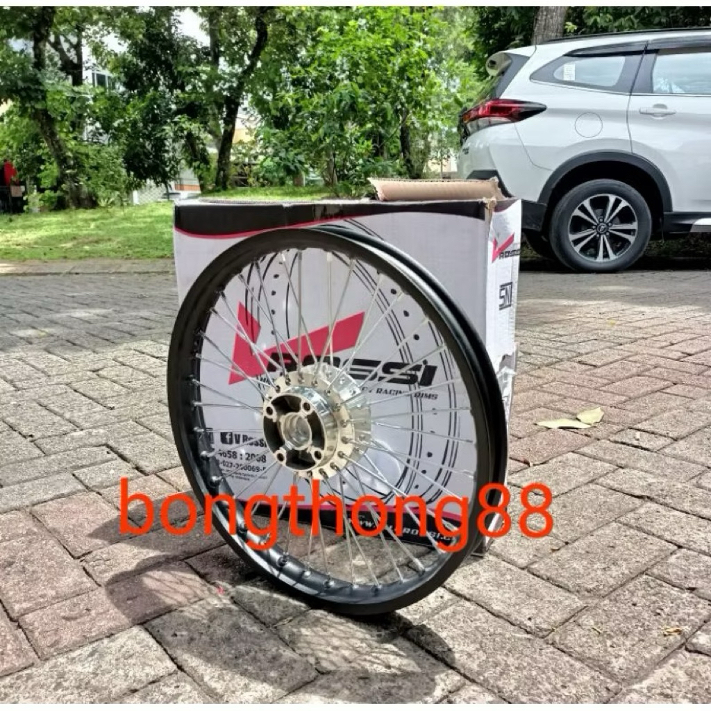 Paket Velg Depan Ring 17 Lebar 140 Untuk Beat / Scoopy / Spacy / Genio / Vario Merk VRossi Sudah Di 