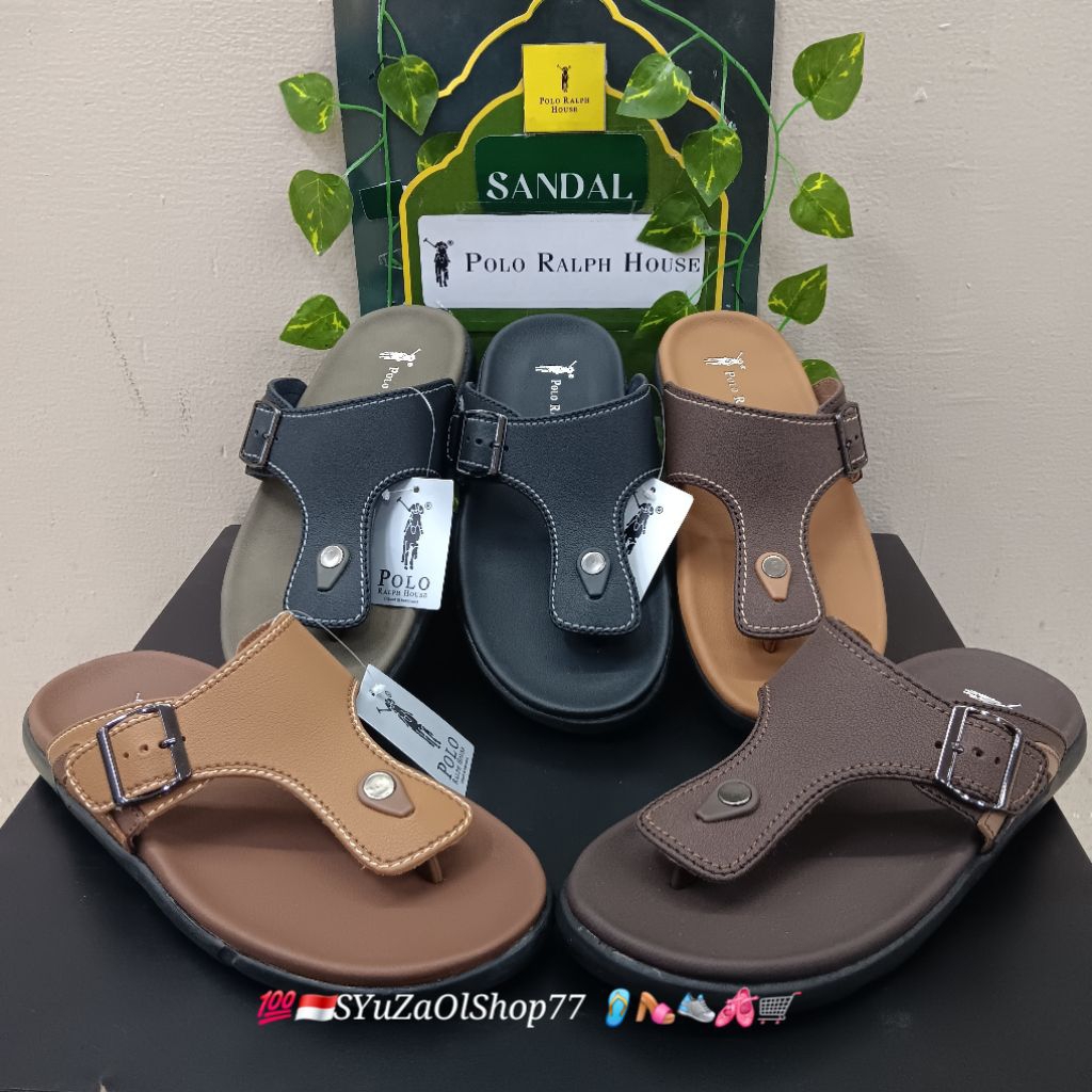 [Bisa COD/100% Original/Art DEVARO 01] Sandal Pria POLO RALPH HOUSE/Sandal Casual Pria/Sandal Slide/