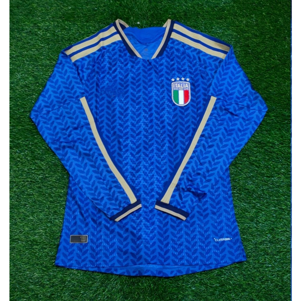 Player Issue Jersey Bola Italia Home Piala Dunia 2026 Long Sleeve New Player Version