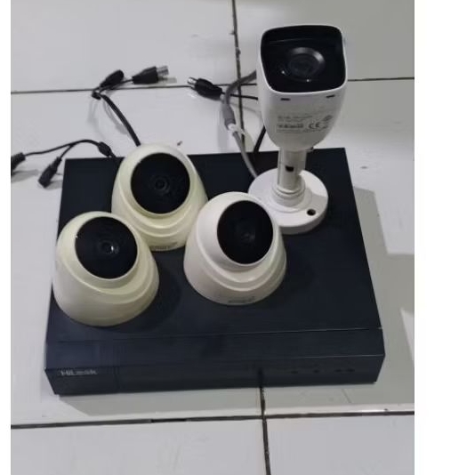 DVR CCTV 4CH, HILOOK + 4 KAMERA (SECOND) GARANSI