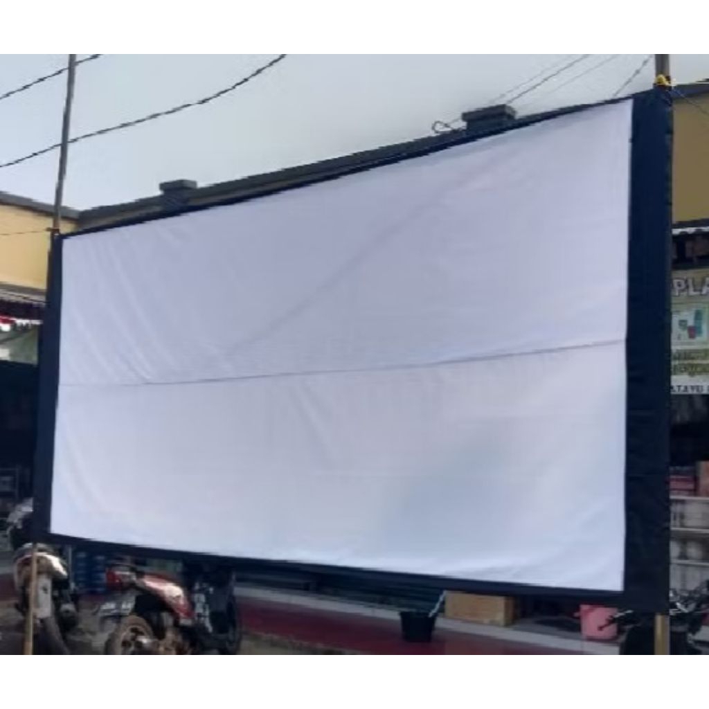 layar tancap proyektor 300cmx500cm. sambungan satu x